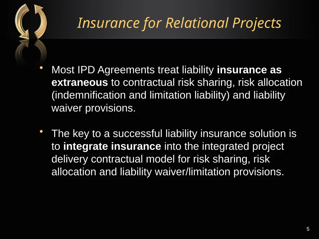The Right Flotation Device: Changes In Insurance - slide 5 of 52