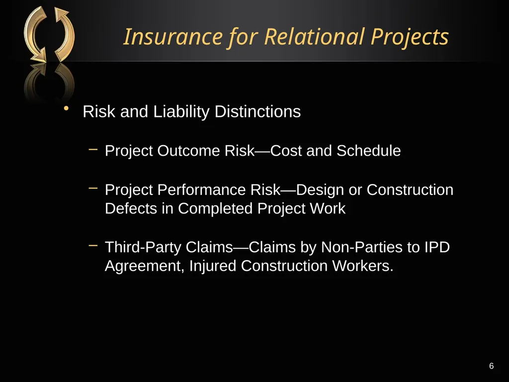 The Right Flotation Device: Changes In Insurance - slide 6 of 52