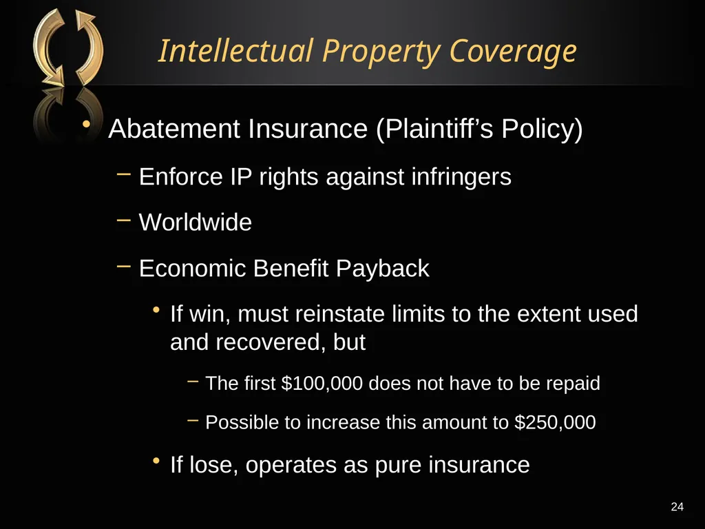 The Right Flotation Device: Changes In Insurance - slide 24 of 52