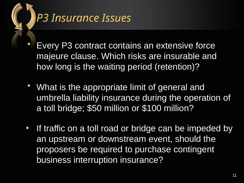 The Right Flotation Device: Changes In Insurance - slide 11 of 52