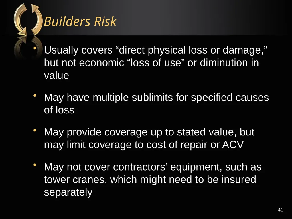 The Right Flotation Device: Changes In Insurance - slide 41 of 52
