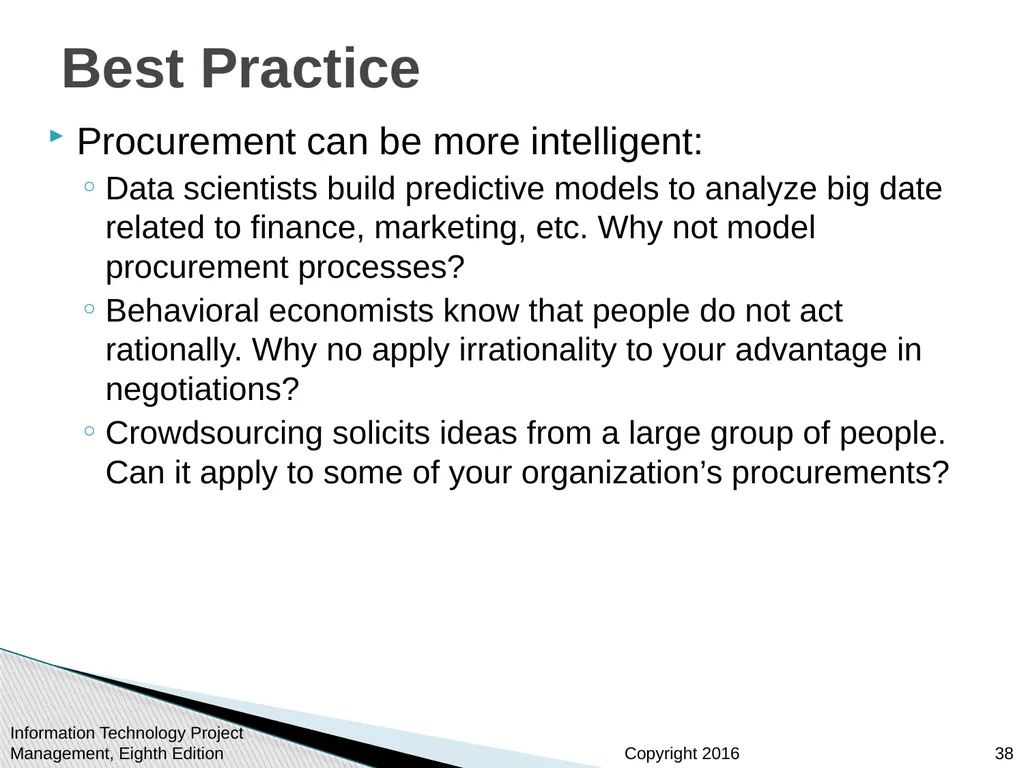 Chapter 12: Project Procurement Management - slide 38 of 41