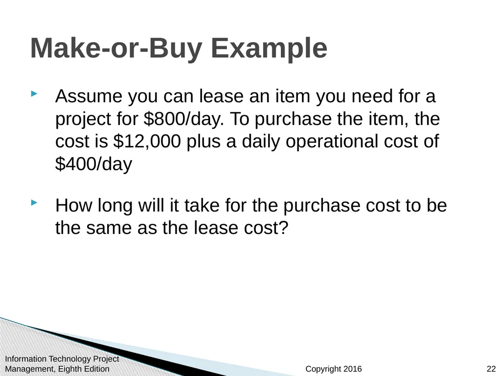 Chapter 12: Project Procurement Management - slide 22 of 41
