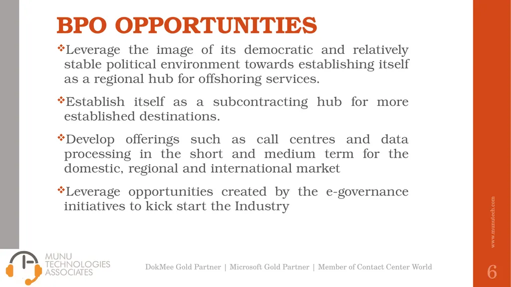 DIGITAL OUTSOURCING OPPORTUNITIES IN AFRICA Felix - slide 6 of 15