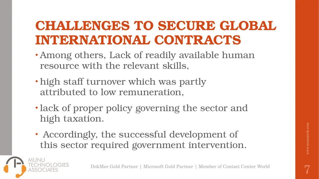 DIGITAL OUTSOURCING OPPORTUNITIES IN AFRICA Felix - slide 7 of 15