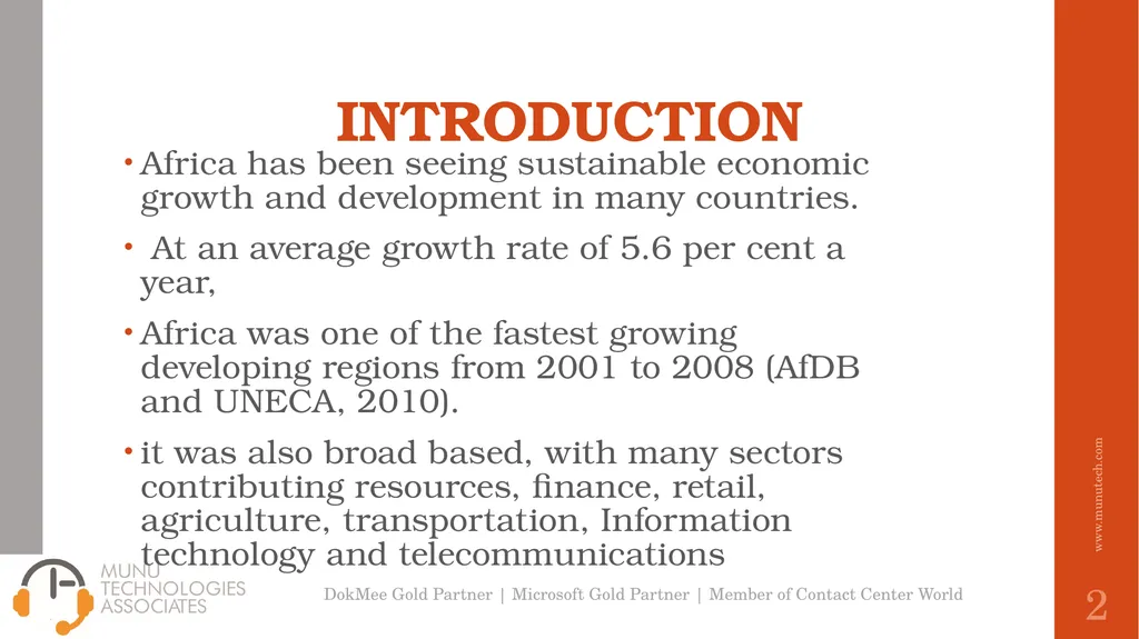 DIGITAL OUTSOURCING OPPORTUNITIES IN AFRICA Felix - slide 2 of 15