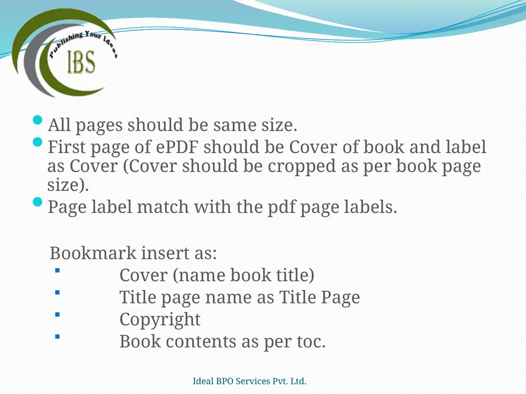 Ideal BPO Services Pvt. Ltd. Publishing Your Ideas - slide 28 of 36