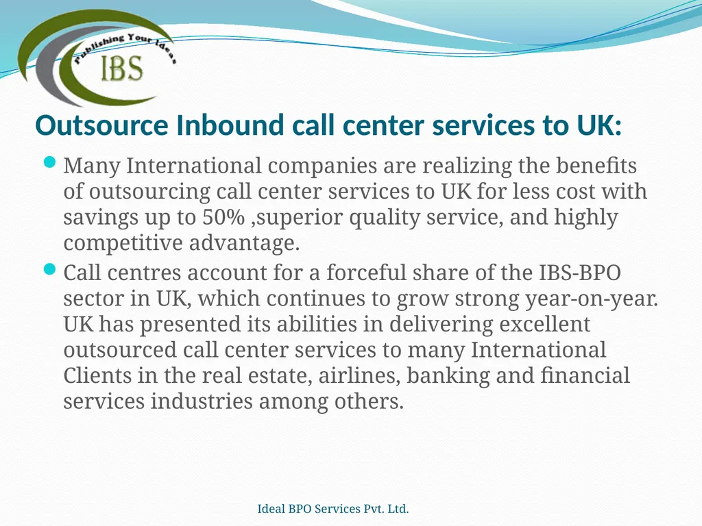 Ideal BPO Services Pvt. Ltd. Publishing Your Ideas - slide 16 of 36