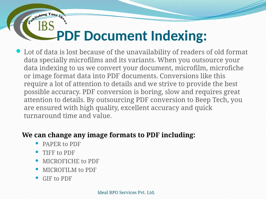 Ideal BPO Services Pvt. Ltd. Publishing Your Ideas - slide 10 of 36