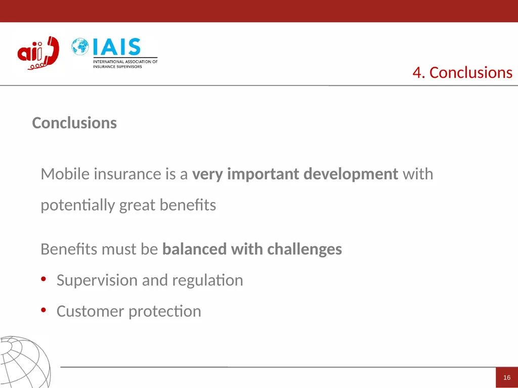 Access to Insurance Initiative A global programme - slide 16 of 21