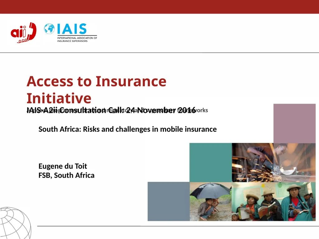 Access to Insurance Initiative A global programme - slide 18 of 21
