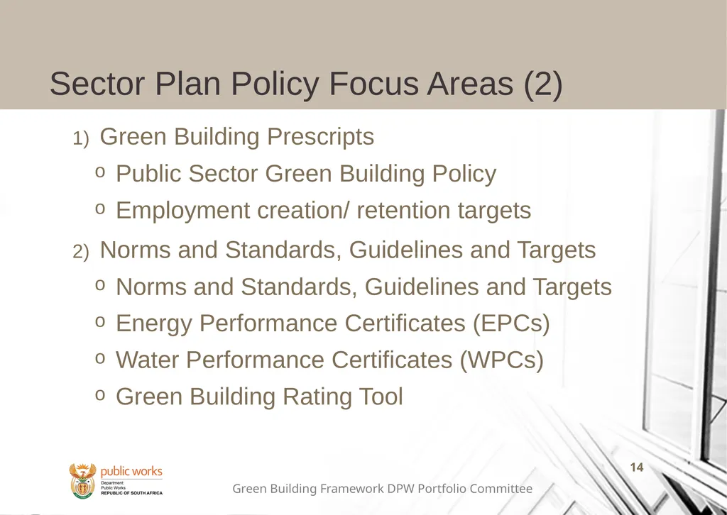 Presentation to the Portfolio Committee on Public - slide 14 of 23
