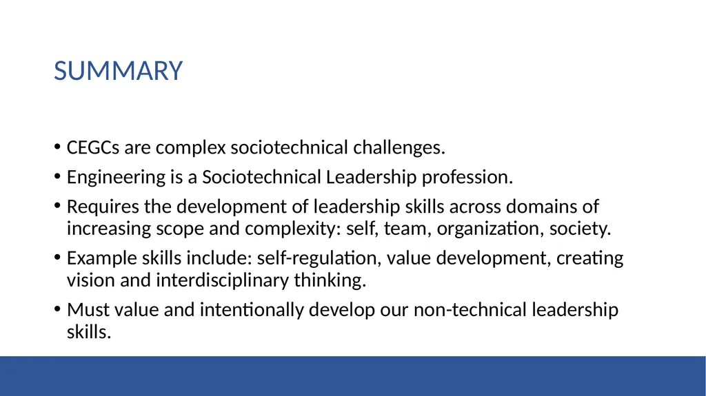 Enabling the Canadian Engineering Grand Challenges - slide 17 of 19