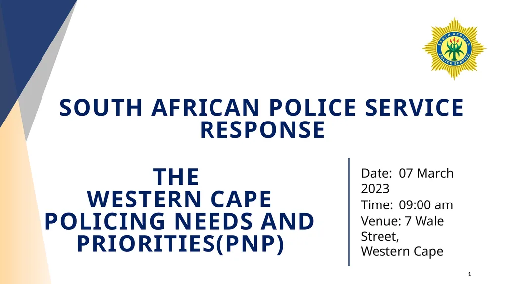 Date: 07 March 2023 Time: 09:00 am Venue: 7 Wale