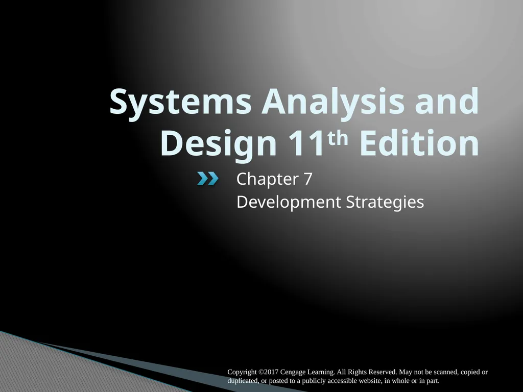 Systems Analysis and Design 11th Edition Chapter 7 - slide 1 of 17