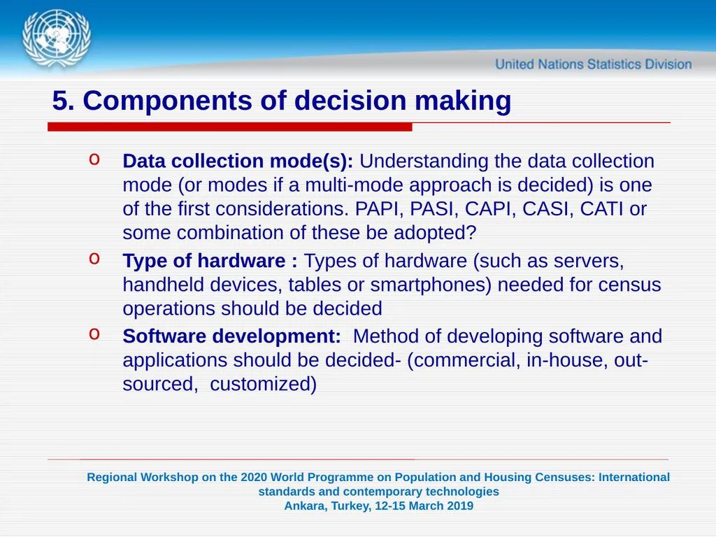 1 United Nations Statistics Division Programme in - slide 20 of 24