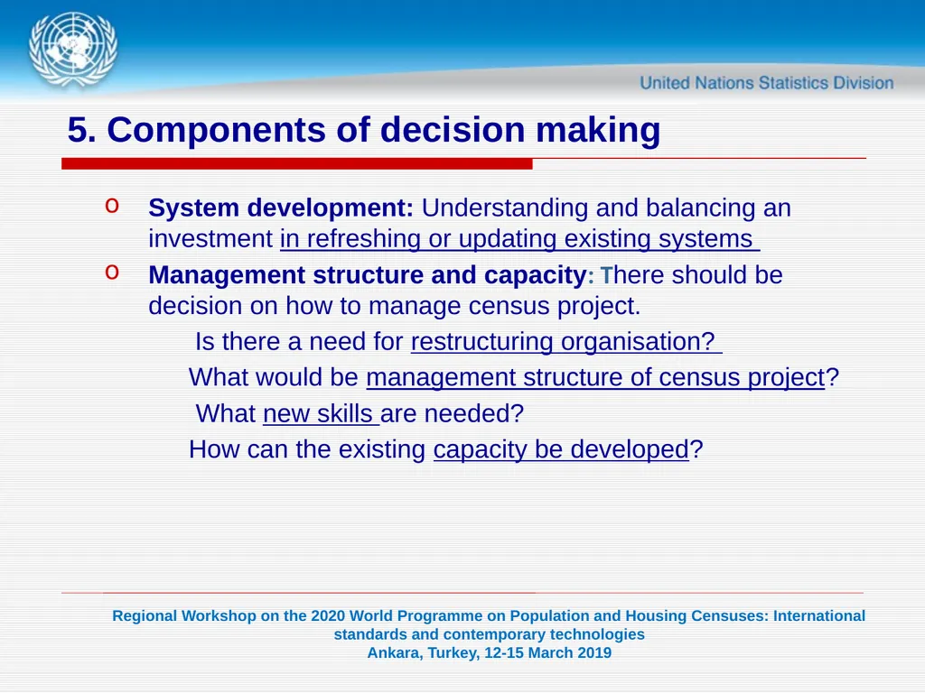 1 United Nations Statistics Division Programme in - slide 21 of 24