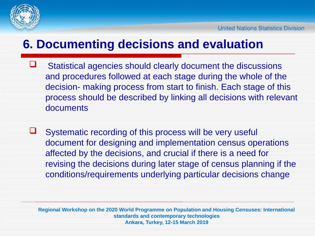 1 United Nations Statistics Division Programme in - slide 23 of 24