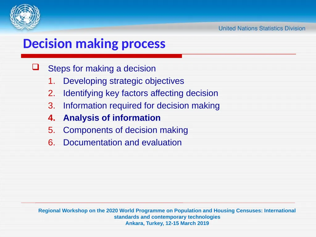 1 United Nations Statistics Division Programme in - slide 15 of 24