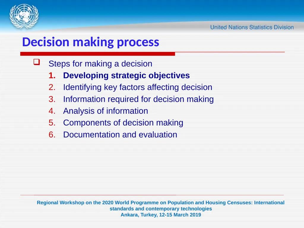 1 United Nations Statistics Division Programme in - slide 4 of 24