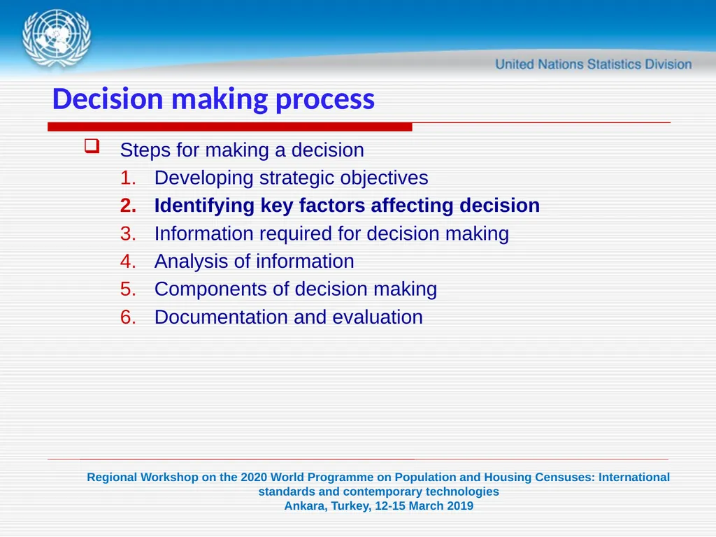 1 United Nations Statistics Division Programme in - slide 6 of 24