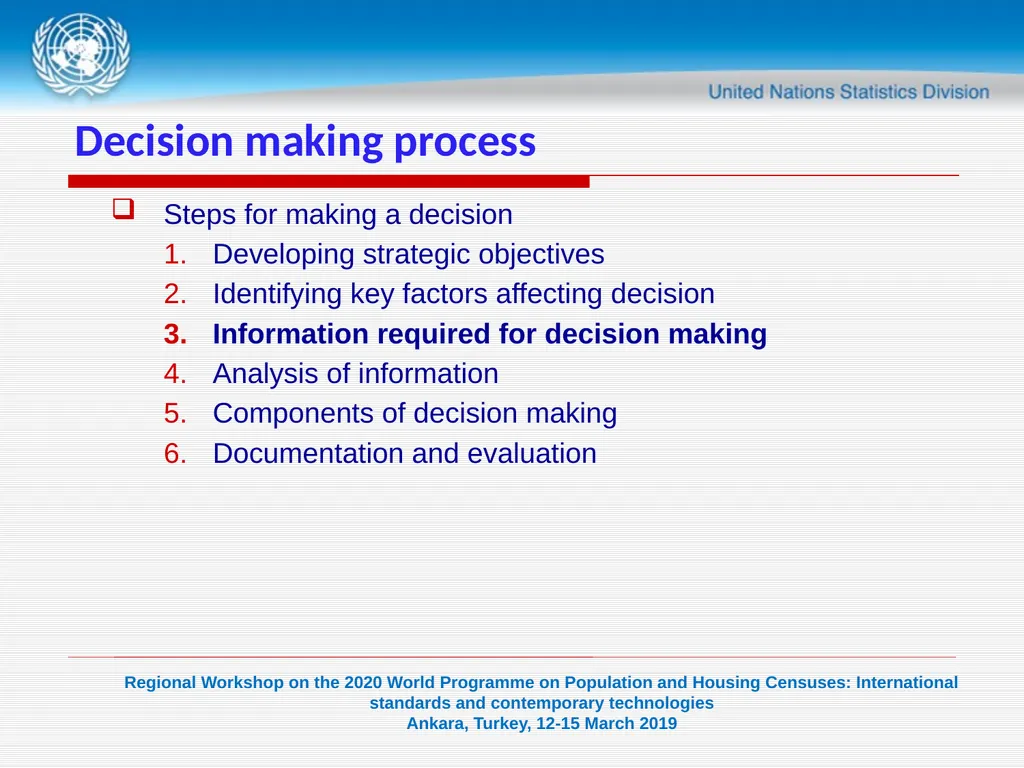 1 United Nations Statistics Division Programme in - slide 9 of 24