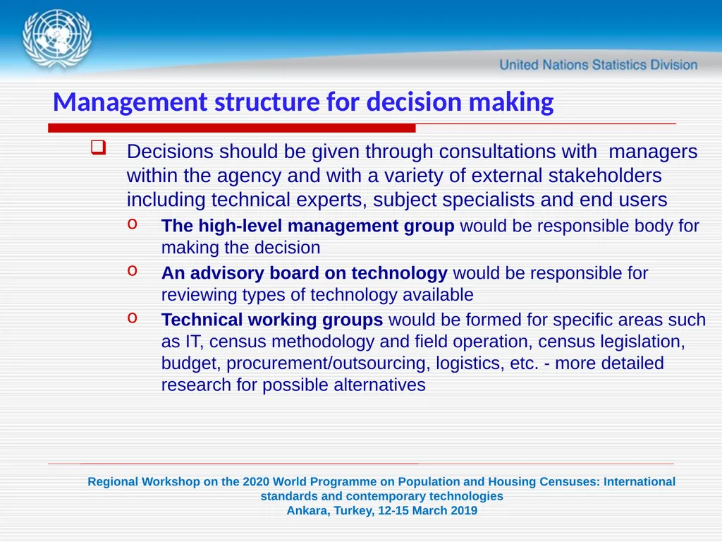 1 United Nations Statistics Division Programme in - slide 24 of 24
