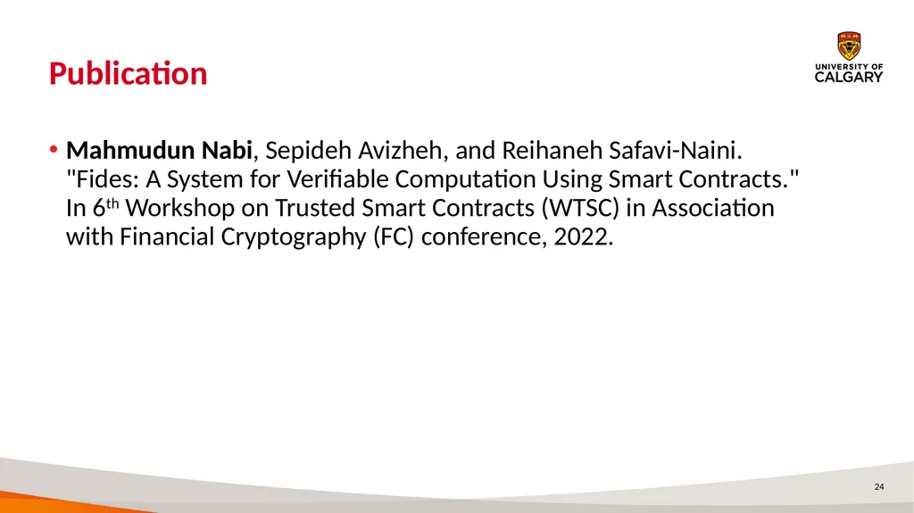 Fides: A System for Verifiable Computation Using - slide 24 of 25