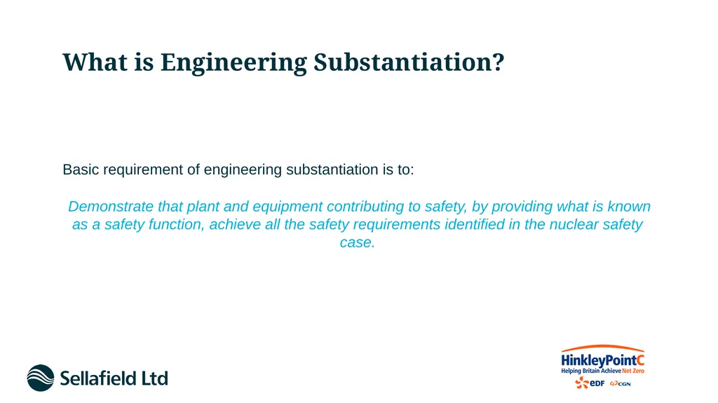 Engineering Substantiation in the Nuclear Industry - slide 3 of 15