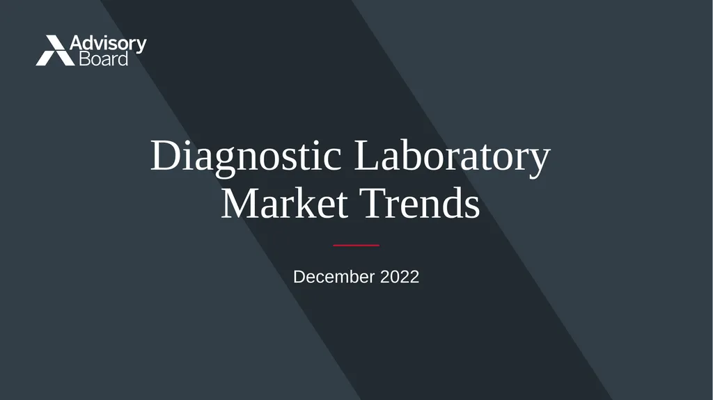 December 2022 Diagnostic Laboratory Market Trends