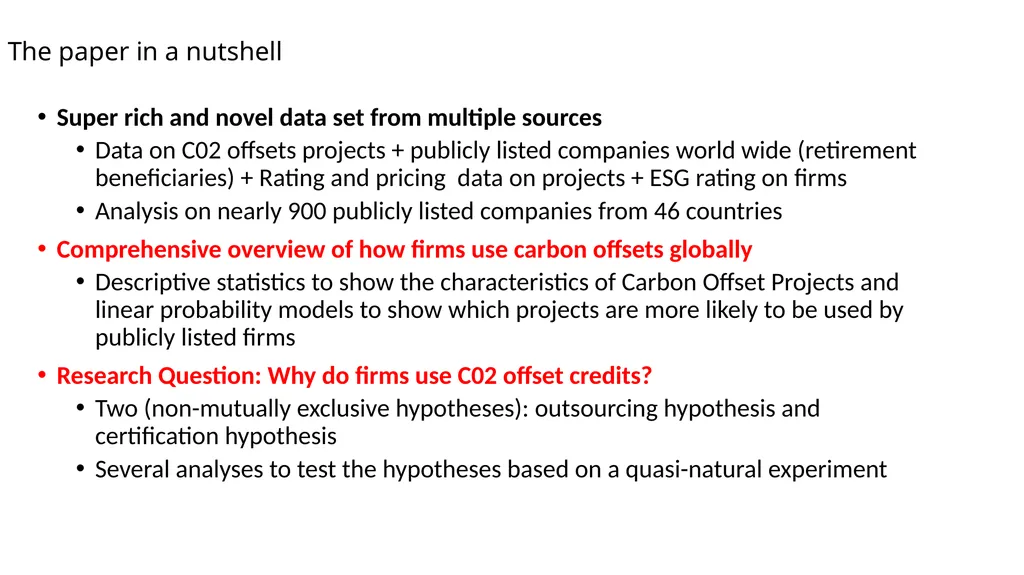 Carbon Offsets: Decarbonization or - slide 3 of 15