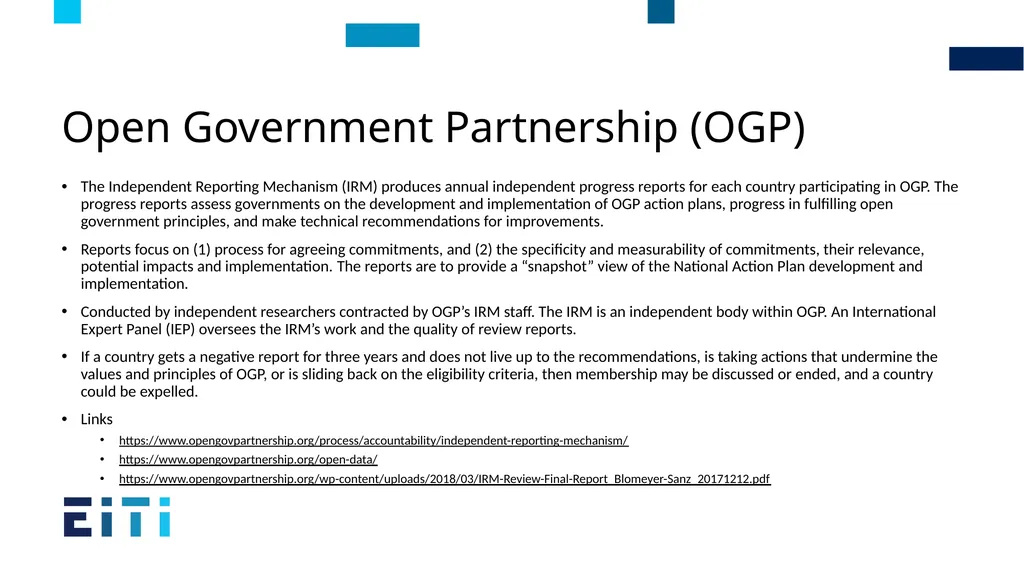 EITI International Secretariat for Validation - slide 18 of 25