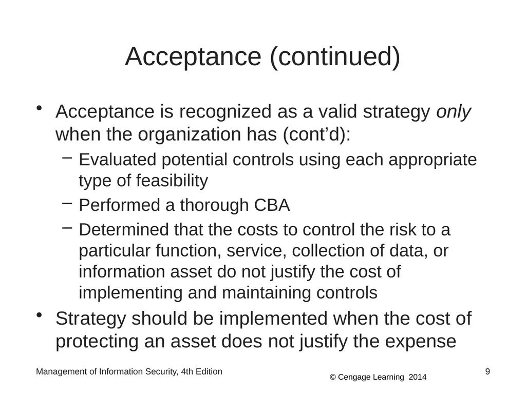 Management of Information Security, 4th Edition - slide 9 of 35