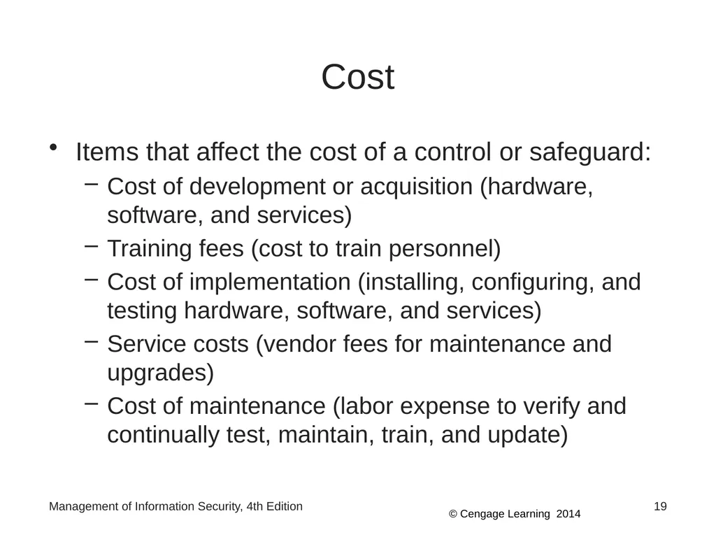 Management of Information Security, 4th Edition - slide 19 of 35