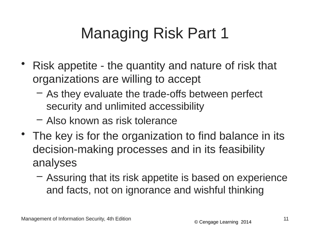 Management of Information Security, 4th Edition - slide 11 of 35