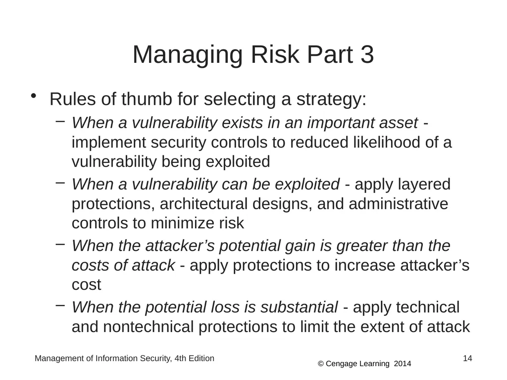 Management of Information Security, 4th Edition - slide 14 of 35