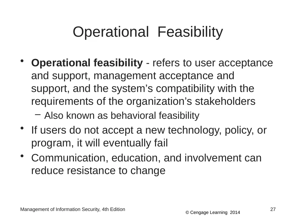 Management of Information Security, 4th Edition - slide 27 of 35