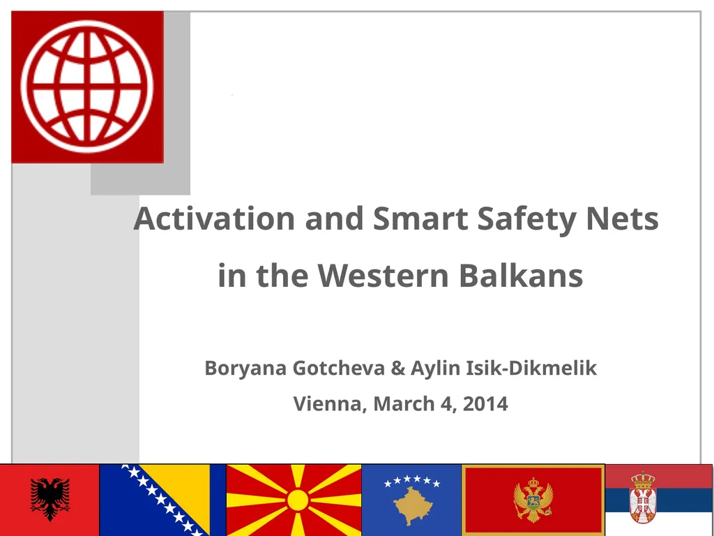 Activation and Smart Safety Nets in the Western - slide 1 of 40