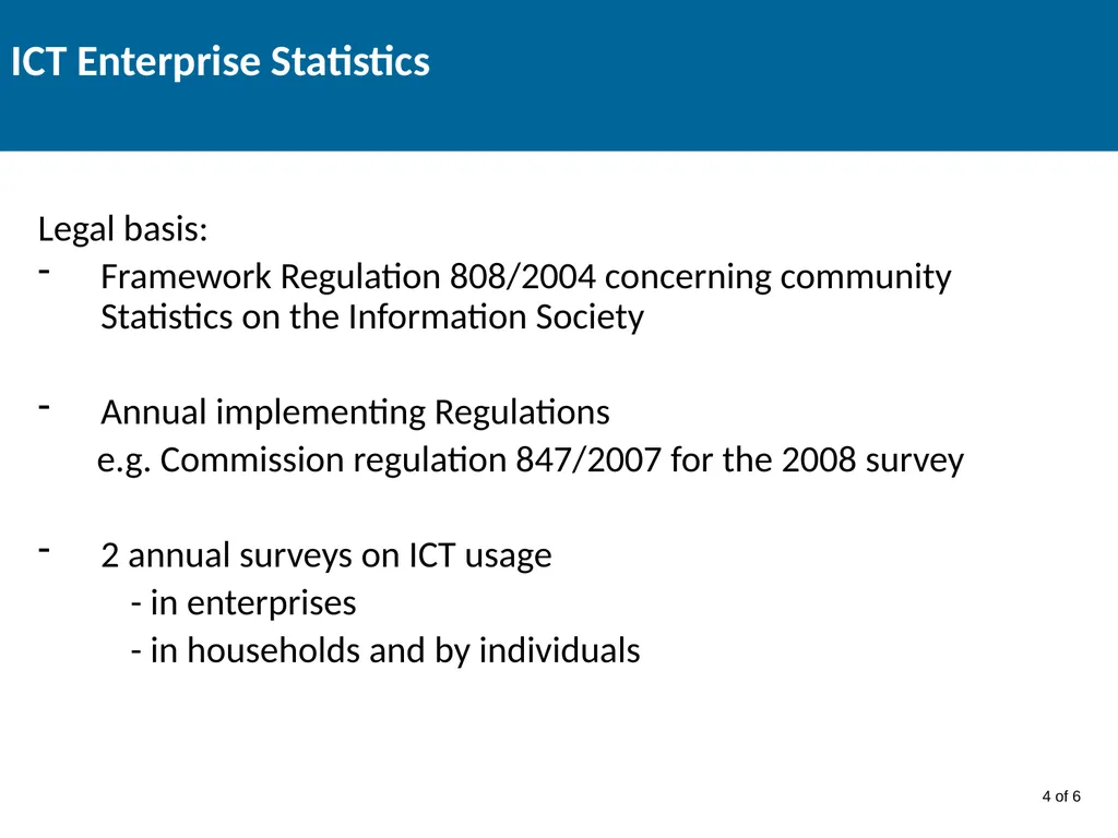 Thematic Enterprise Statistics Joe Madden Head of - slide 13 of 21
