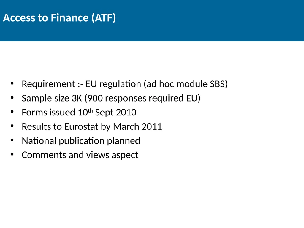 Thematic Enterprise Statistics Joe Madden Head of - slide 3 of 21