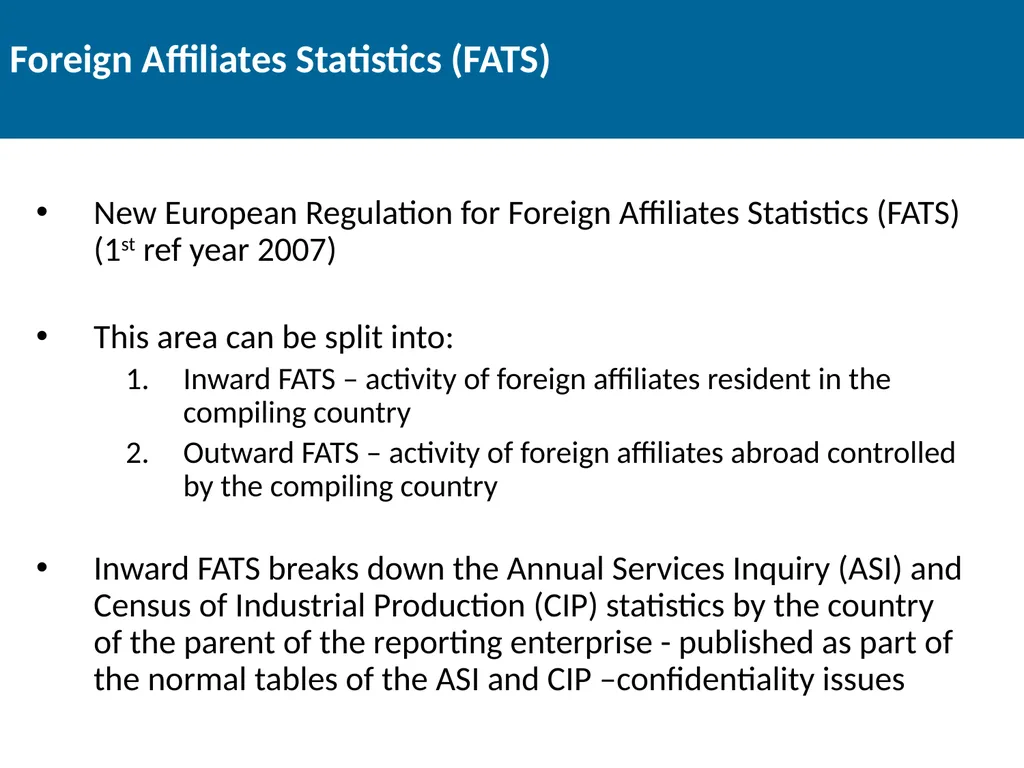 Thematic Enterprise Statistics Joe Madden Head of - slide 11 of 21