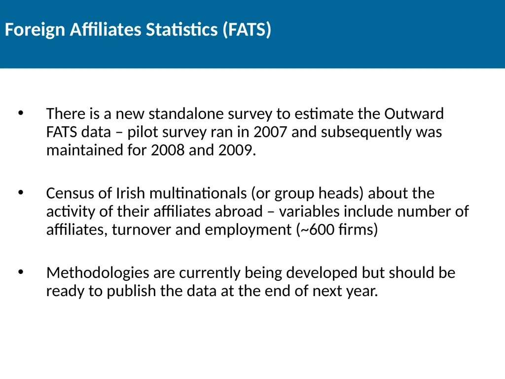 Thematic Enterprise Statistics Joe Madden Head of - slide 12 of 21