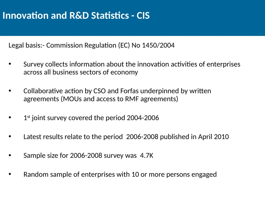 Thematic Enterprise Statistics Joe Madden Head of - slide 17 of 21