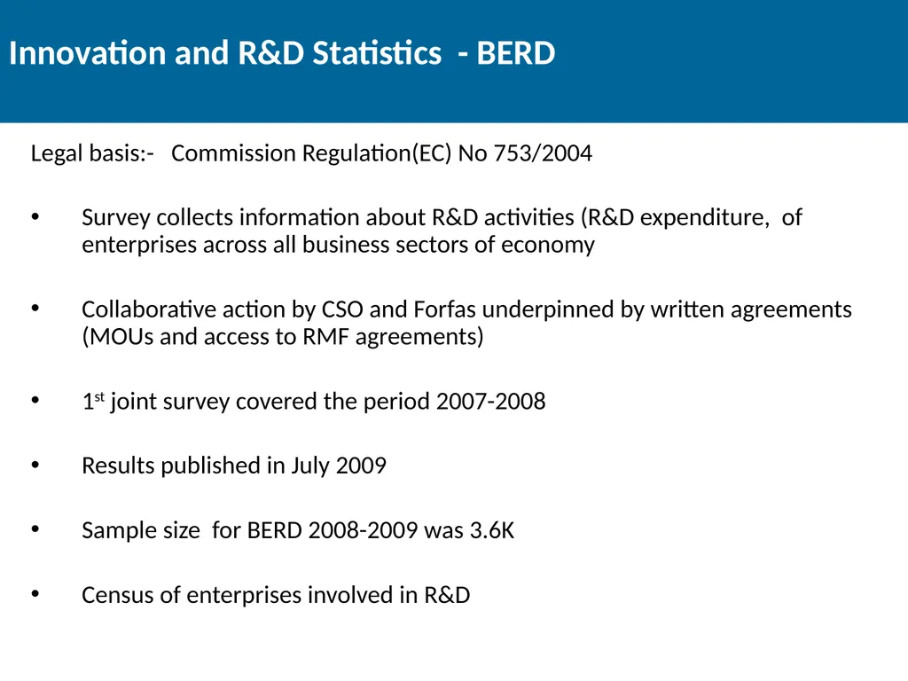 Thematic Enterprise Statistics Joe Madden Head of - slide 18 of 21