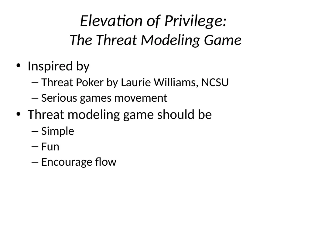 Engineers are People Too Adam Shostack Microsoft - slide 18 of 46