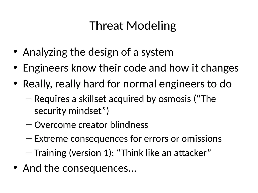 Engineers are People Too Adam Shostack Microsoft - slide 9 of 46