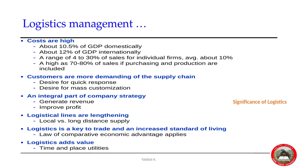 Yabibal A. Chapter 7 Supply Chain, Procurement and - slide 27 of 31