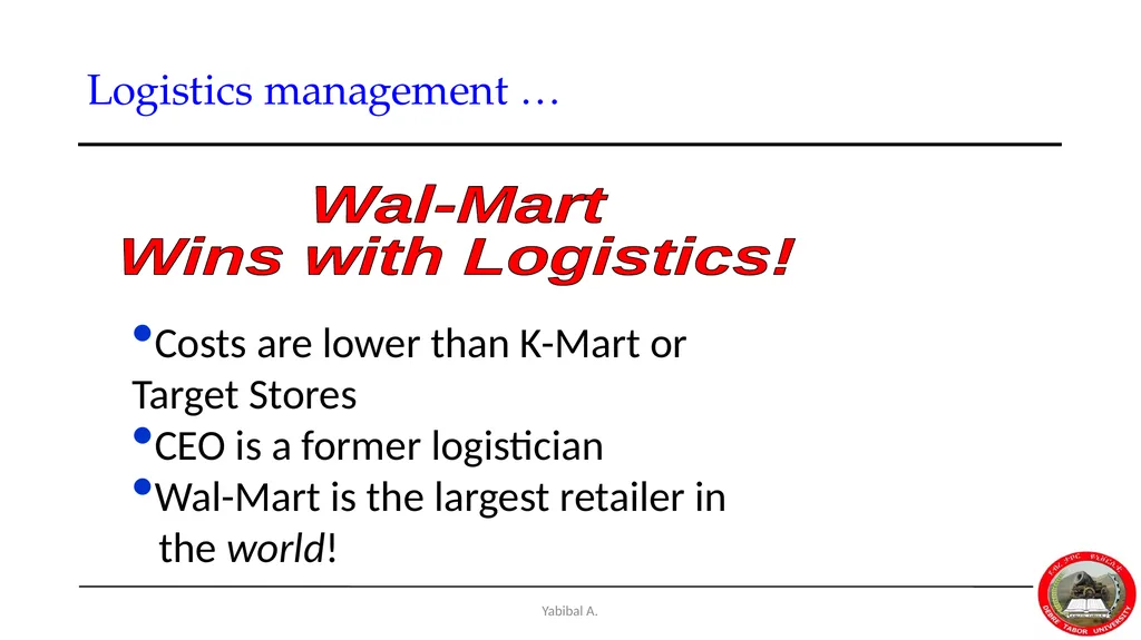 Yabibal A. Chapter 7 Supply Chain, Procurement and - slide 28 of 31
