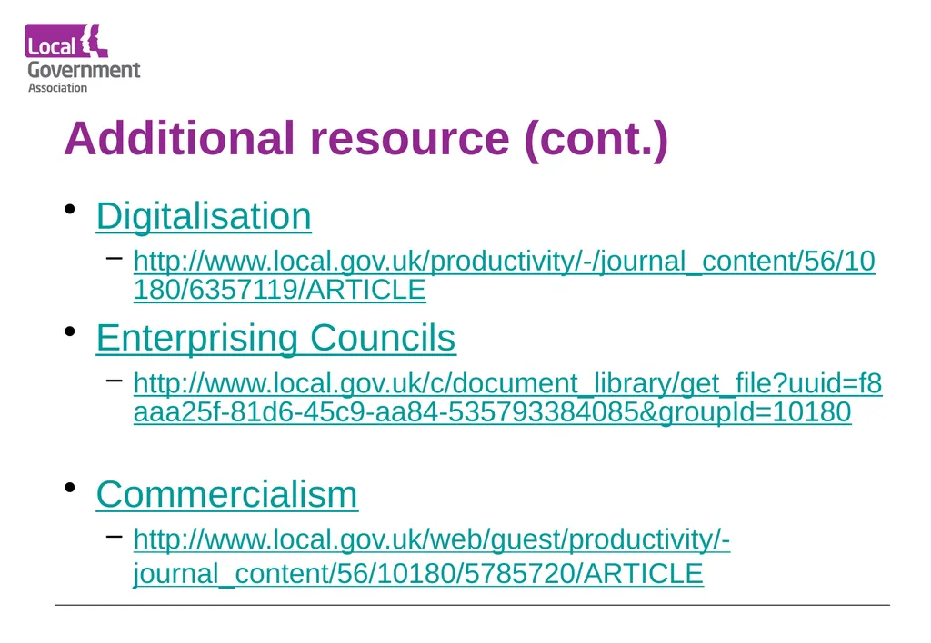 Date www.local.gov.uk Research Findings Service - slide 33 of 34