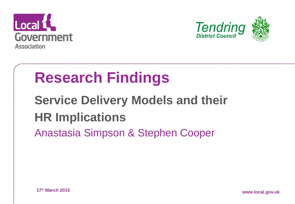 Date www.local.gov.uk Research Findings Service - slide 1 of 34